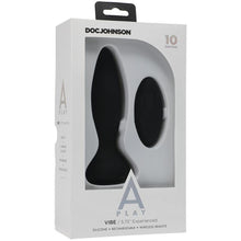 Load image into Gallery viewer, Doc Johnson A-Play Vibe Silicone Anal Plug with Remote- Beginner, Adventurous, Experienced, Thrust - A Little More Interesting