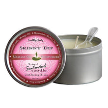 Load image into Gallery viewer, Earthly Body 6.8 oz. Round Tin Massage Candle - A Little More Interesting