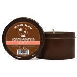 Load image into Gallery viewer, Earthly Body 6.8 oz. Round Tin Massage Candle - A Little More Interesting