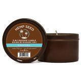 Load image into Gallery viewer, Earthly Body 6.8 oz. Round Tin Massage Candle - A Little More Interesting