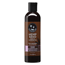 Load image into Gallery viewer, Earthly Body 8 oz. Hemp Seed Massage Oil - Multiple Scents - A Little More Interesting