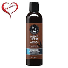 Load image into Gallery viewer, Earthly Body 8 oz. Hemp Seed Massage Oil - Multiple Scents - A Little More Interesting
