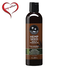 Load image into Gallery viewer, Earthly Body 8 oz. Hemp Seed Massage Oil - Multiple Scents - A Little More Interesting