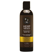Load image into Gallery viewer, Earthly Body 8 oz. Hemp Seed Massage Oil - Multiple Scents - A Little More Interesting