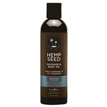 Load image into Gallery viewer, Earthly Body 8 oz. Hemp Seed Massage Oil - Multiple Scents