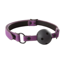 Load image into Gallery viewer, NS Novelties Lust Bondage Ball Gag Purple - A Little More Interesting