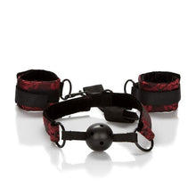 Load image into Gallery viewer, California Exotics Scandal® Breathable Ball Gag With Cuffs - A Little More Interesting
