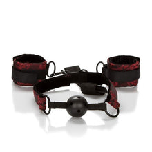 Load image into Gallery viewer, California Exotics Scandal® Breathable Ball Gag With Cuffs - A Little More Interesting