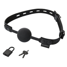 Load image into Gallery viewer, SportSheets Sincerely Locking Lace Ball Silicone Gag - A Little More Interesting