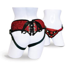 Load image into Gallery viewer, Sportsheets Red Lace Corsette Strap on - A Little More Interesting