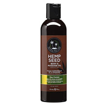 Load image into Gallery viewer, Earthly Body 8 oz. Hemp Seed Massage Oil - Multiple Scents - A Little More Interesting

