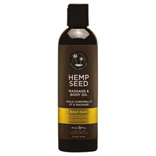Load image into Gallery viewer, Earthly Body 8 oz. Hemp Seed Massage Oil - Multiple Scents - A Little More Interesting
