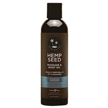 Load image into Gallery viewer, Earthly Body 8 oz. Hemp Seed Massage Oil - Multiple Scents
