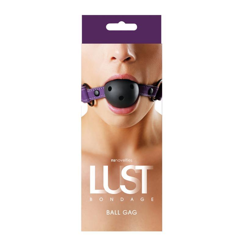 NS Novelties Lust Bondage Ball Gag Purple - A Little More Interesting
