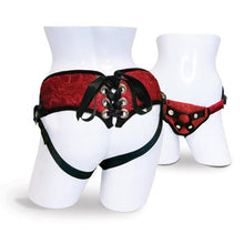 Load image into Gallery viewer, Sportsheets Red Lace Corsette Strap on - A Little More Interesting
